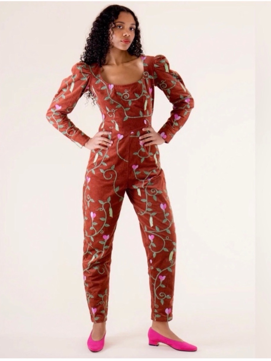 Samantha Pleet Embroidered Jumpsuit